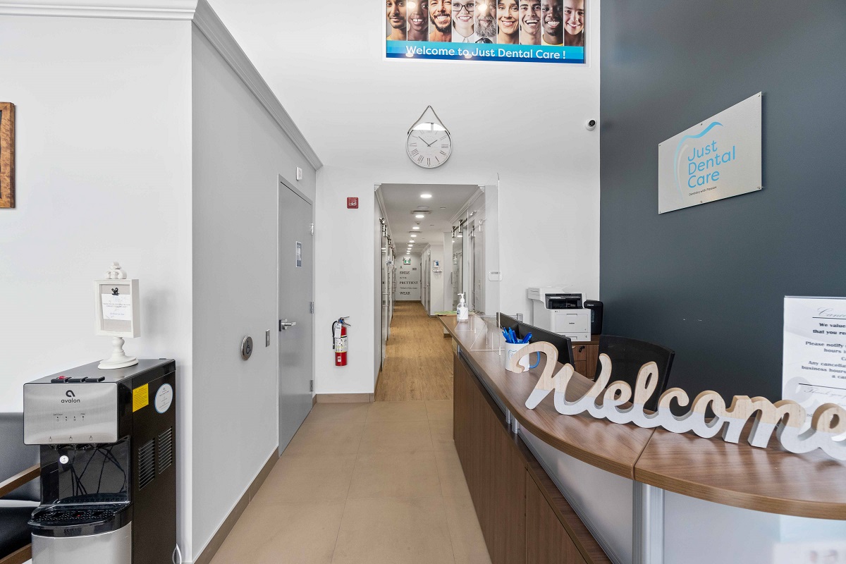 Dental office front desk